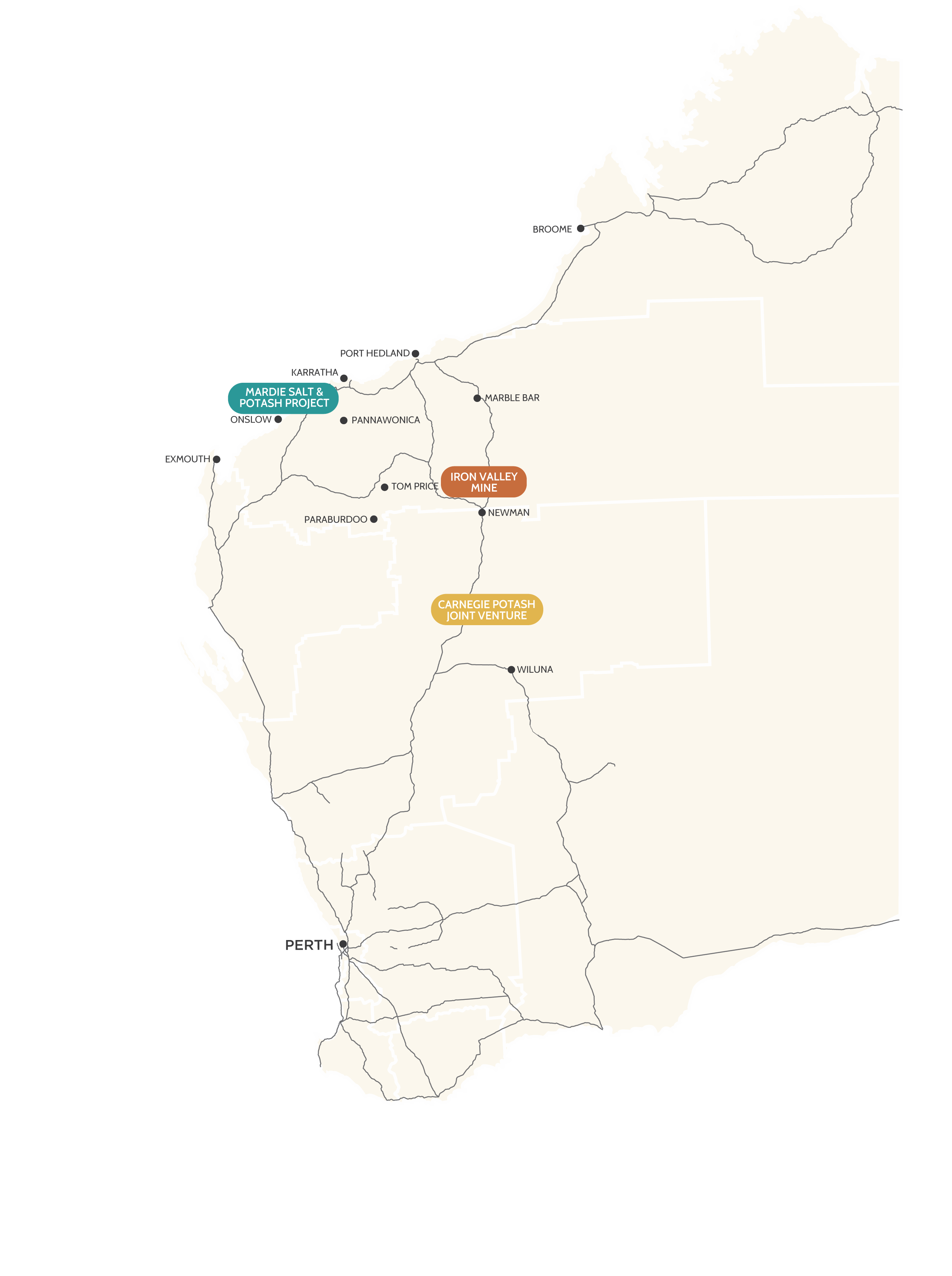 BCI Project Locations Map 1